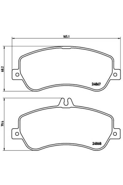 Kit pastiglie freno, Freno a disco BREMBO 65-P 50 086