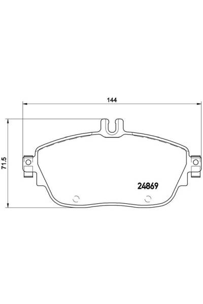 Kit pastiglie freno, Freno a disco BREMBO 65-P 50 093