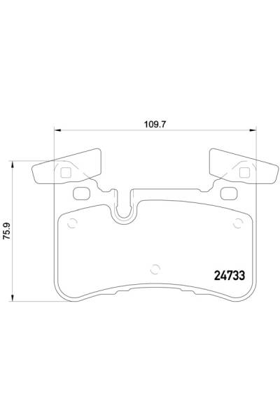 Kit pastiglie freno, Freno a disco BREMBO 65-P 50 110