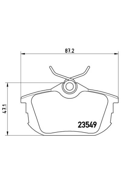 Kit pastiglie freno, Freno a disco BREMBO 65-P 54 023