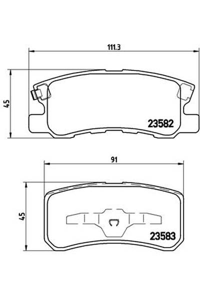 Kit pastiglie freno, Freno a disco BREMBO 65-P 54 031