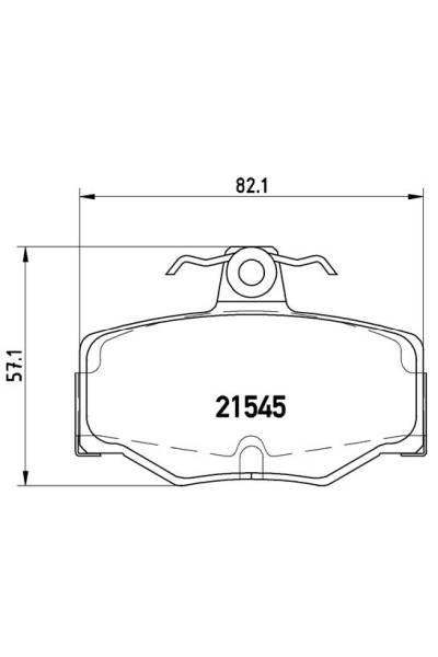 Kit pastiglie freno, Freno a disco BREMBO 65-P 56 024