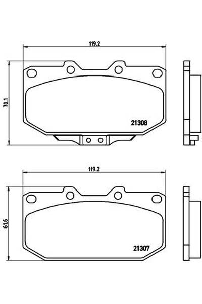 Kit pastiglie freno, Freno a disco BREMBO 65-P 56 025