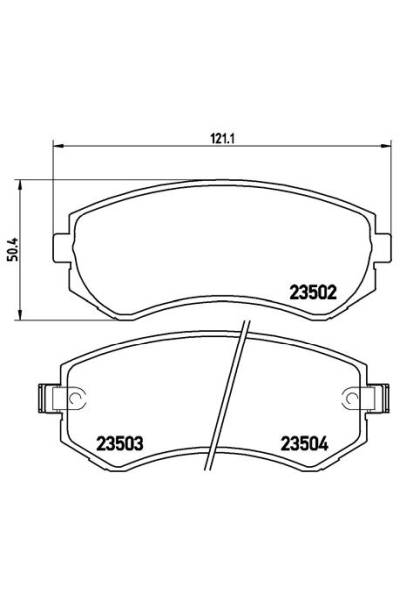 Kit pastiglie freno, Freno a disco BREMBO 65-P 56 039