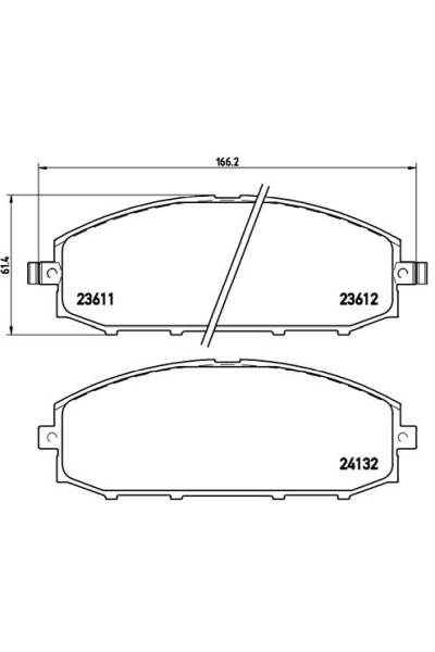 Kit pastiglie freno, Freno a disco BREMBO 65-P 56 041