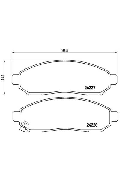 Kit pastiglie freno, Freno a disco BREMBO 65-P 56 059