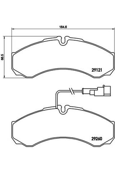 Kit pastiglie freno, Freno a disco BREMBO 65-P 56 069