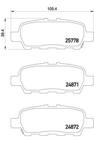 Kit pastiglie freno, Freno a disco BREMBO 65-P 56 087