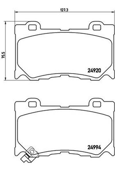 Kit pastiglie freno, Freno a disco BREMBO 65-P 56 089