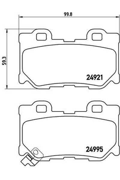 Kit pastiglie freno, Freno a disco BREMBO 65-P 56 095