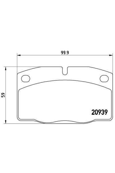 Kit pastiglie freno, Freno a disco BREMBO 65-P 59 005