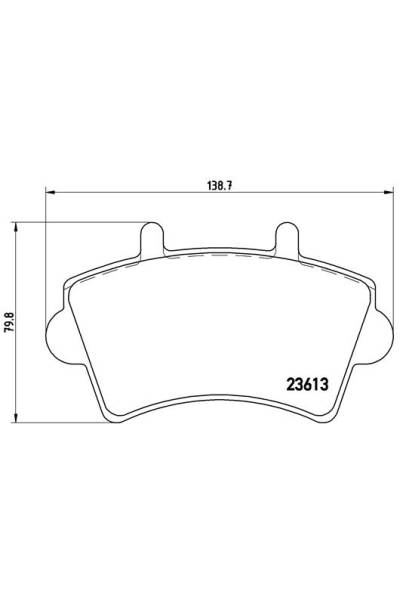 Kit pastiglie freno, Freno a disco BREMBO 65-P 59 039