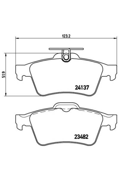 Kit pastiglie freno, Freno a disco BREMBO 65-P 59 042