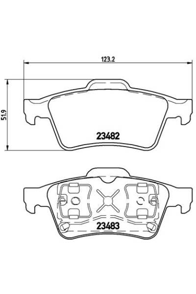 Kit pastiglie freno, Freno a disco BREMBO 65-P 59 044