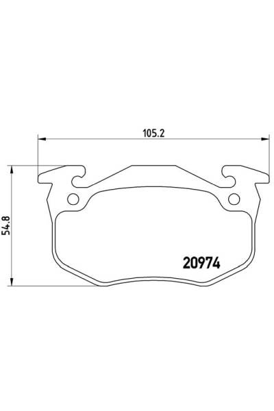 Kit pastiglie freno, Freno a disco BREMBO 65-P 61 032