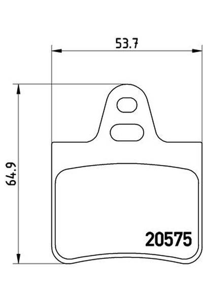 Kit pastiglie freno, Freno a disco BREMBO 65-P 61 062