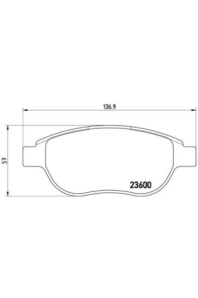 Kit pastiglie freno, Freno a disco BREMBO 65-P 61 068