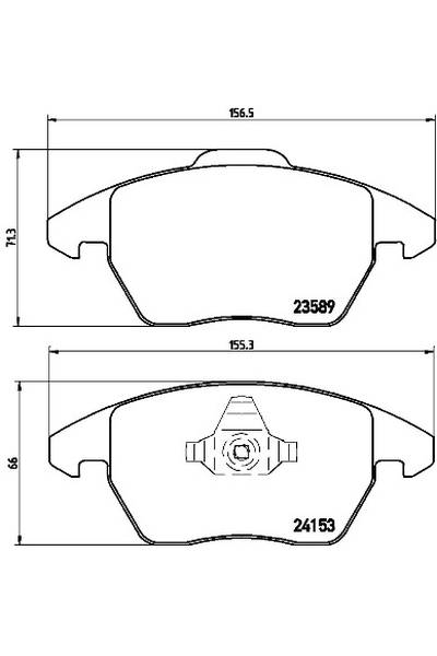 Kit pastiglie freno, Freno a disco BREMBO 65-P 61 076