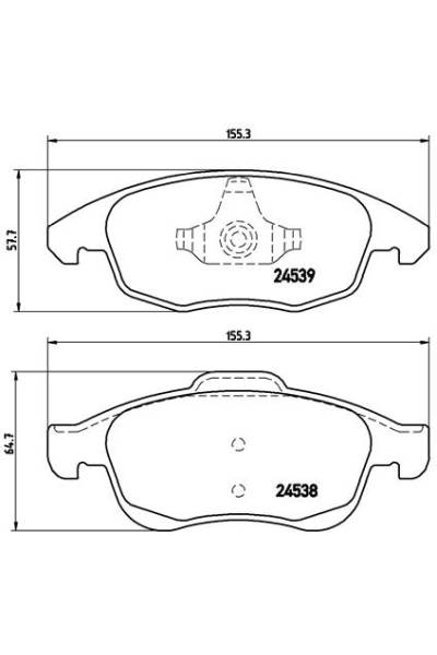 Kit pastiglie freno, Freno a disco BREMBO 65-P 61 083