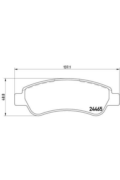 Kit pastiglie freno, Freno a disco BREMBO 65-P 61 091