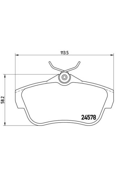 Kit pastiglie freno, Freno a disco BREMBO 65-P 61 095