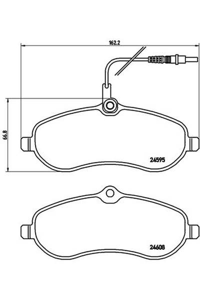 Kit pastiglie freno, Freno a disco BREMBO 65-P 61 096