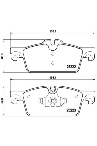 Kit pastiglie freno, Freno a disco BREMBO 65-P 61 112