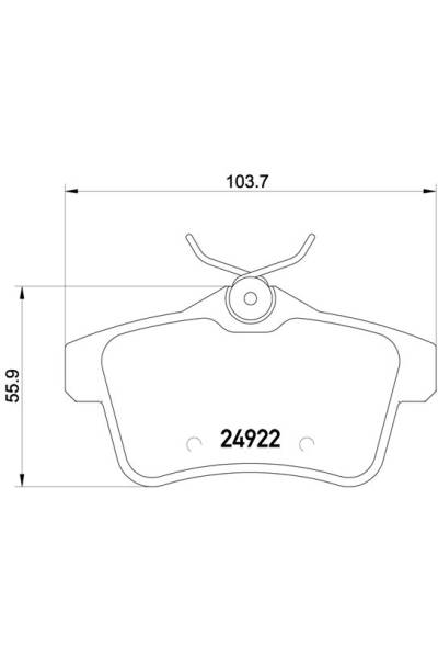 Set di pastiglie, freno a disco brembo 65-P 61 114