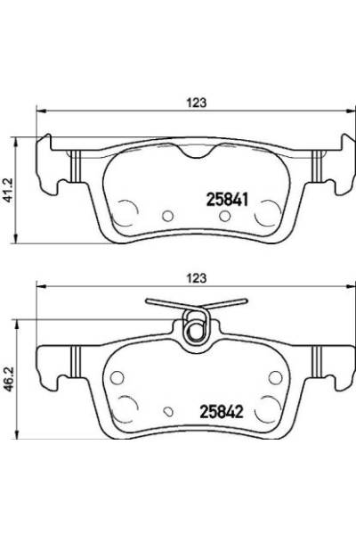 Set di pastiglie, freno a disco brembo 65-P 61 121