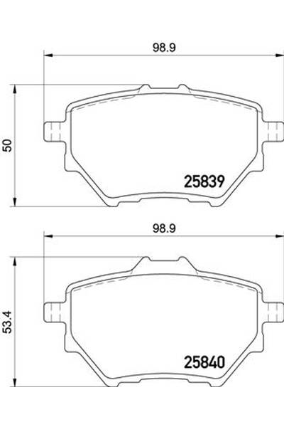 Set di pastiglie, freno a disco brembo 65-P 61 122