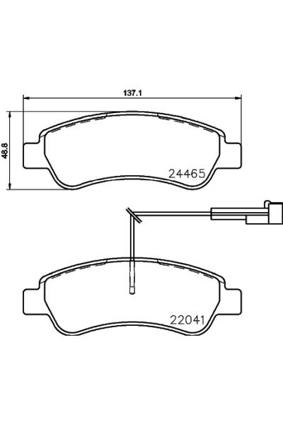 Set di pastiglie, freno a disco brembo 65-P 61 125