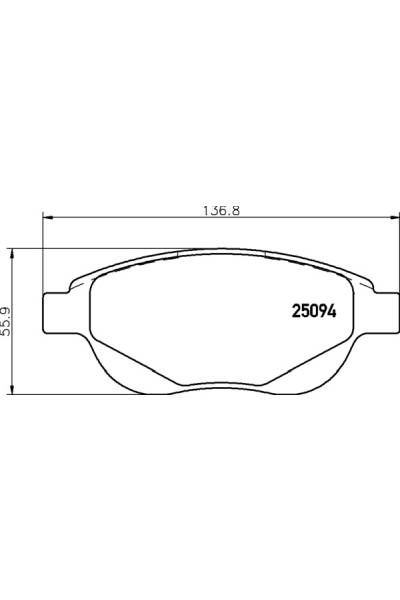 Set di pastiglie, freno a disco brembo 65-P 61 137