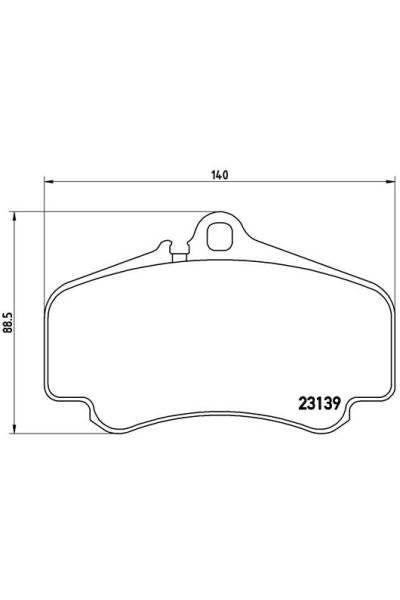 Kit pastiglie freno, Freno a disco BREMBO 65-P 65 011