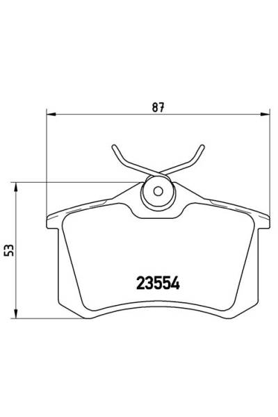 Kit pastiglie freno, Freno a disco BREMBO 65-P 68 024