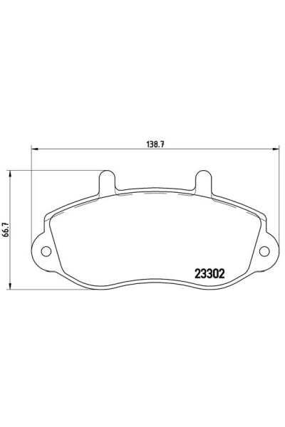 Kit pastiglie freno, Freno a disco BREMBO 65-P 68 025