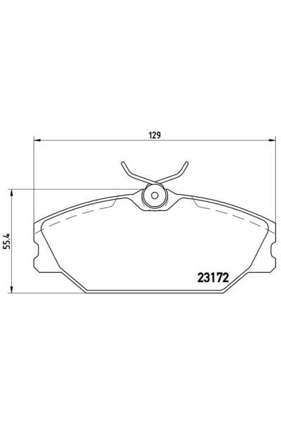 Kit pastiglie freno, Freno a disco BREMBO 65-P 68 027