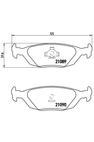 Kit pastiglie freno, Freno a disco BREMBO 65-P 71 003