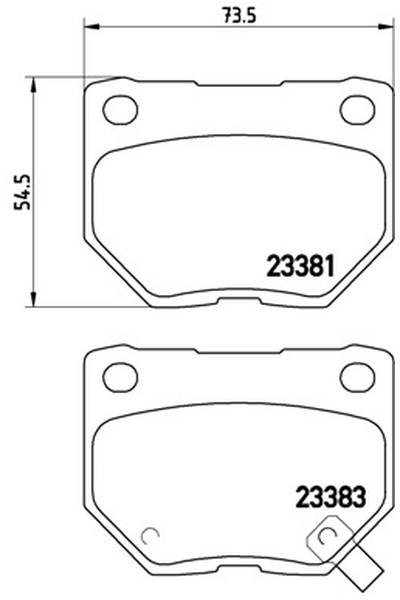 Kit pastiglie freno, Freno a disco BREMBO 65-P 78 016