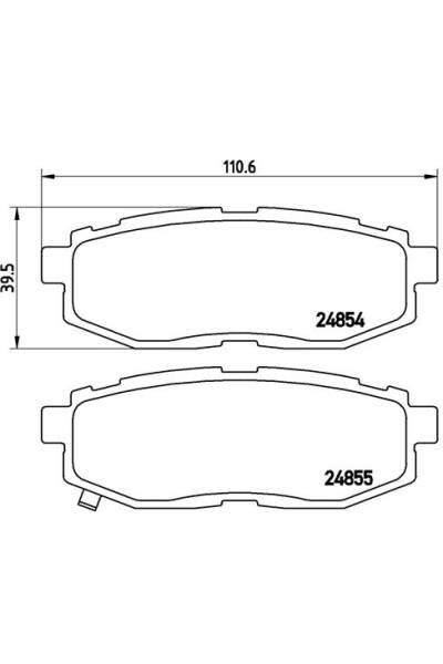 Kit pastiglie freno, Freno a disco BREMBO 65-P 78 018