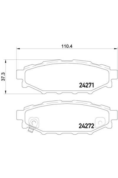 Kit pastiglie freno, Freno a disco BREMBO 65-P 78 020