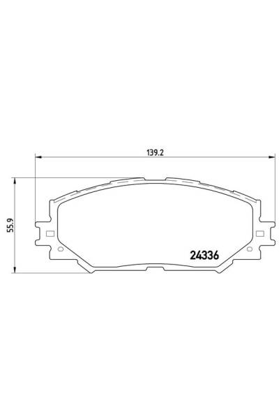 Kit pastiglie freno, Freno a disco BREMBO 65-P 83 082