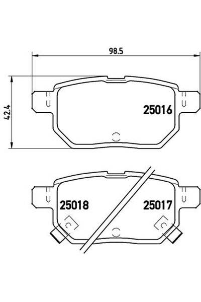 Kit pastiglie freno, Freno a disco BREMBO 65-P 83 133