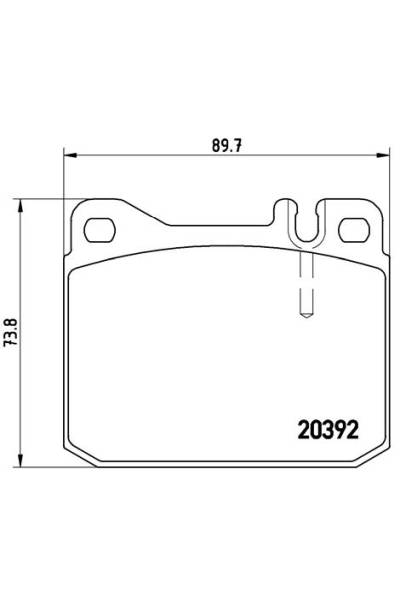 Kit pastiglie freno, Freno a disco BREMBO 65-P 85 007