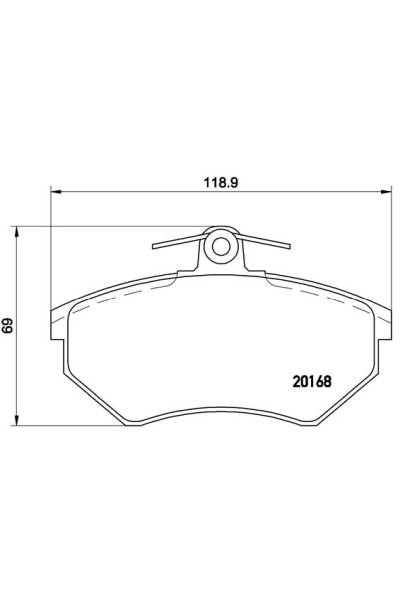 Kit pastiglie freno, Freno a disco BREMBO 65-P 85 011