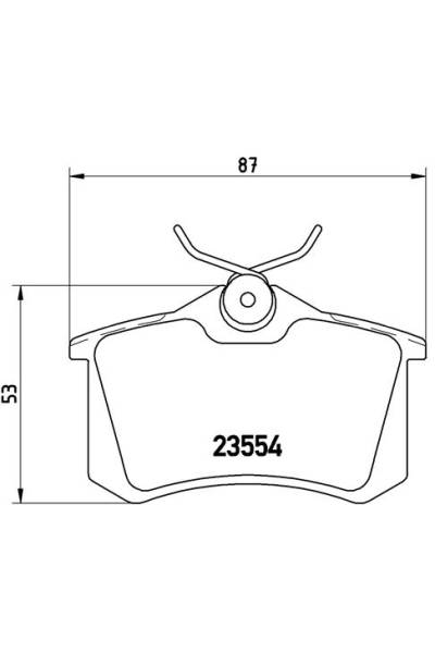 Kit pastiglie freno, Freno a disco BREMBO 65-P 85 017