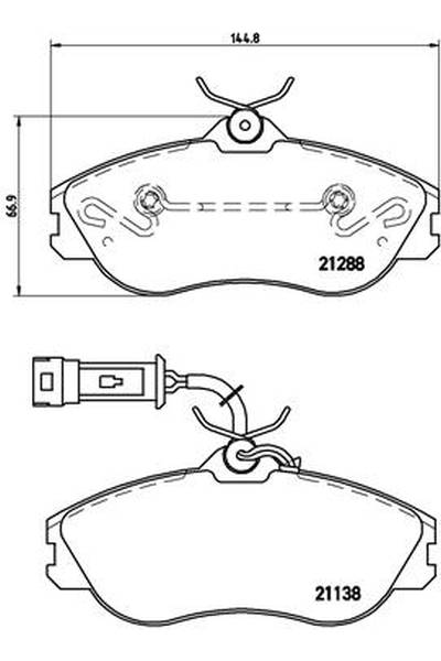 Kit pastiglie freno, Freno a disco BREMBO 65-P 85 018