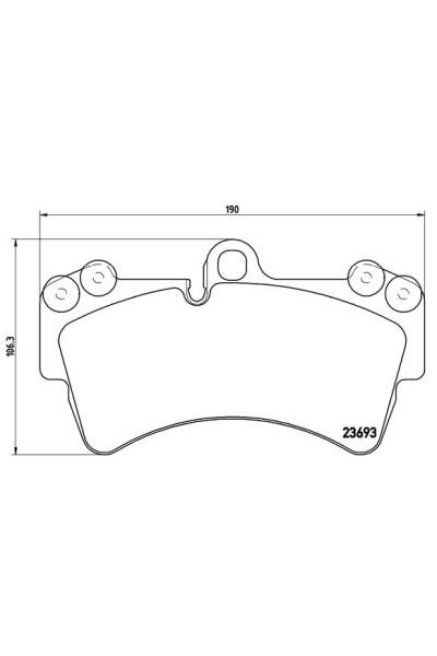 Kit pastiglie freno, Freno a disco BREMBO 65-P 85 065