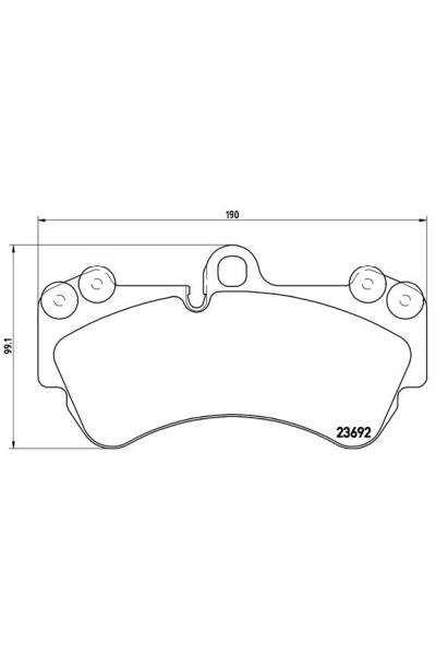 Kit pastiglie freno, Freno a disco BREMBO 65-P 85 069