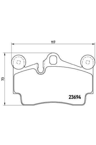 Kit pastiglie freno, Freno a disco BREMBO 65-P 85 070