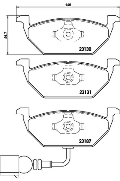 Kit pastiglie freno, Freno a disco BREMBO 65-P 85 072